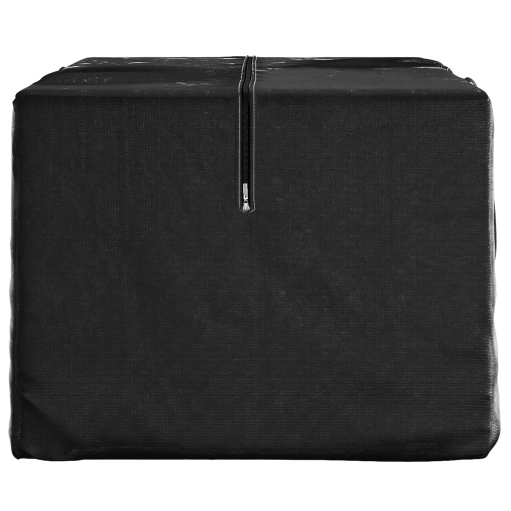 Garden Cushion Storage Bag Black Polyethylene