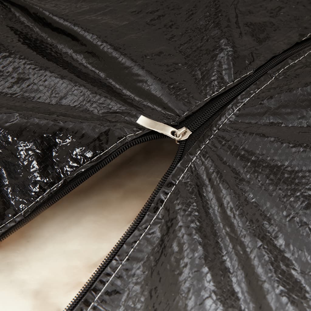 Garden Cushion Storage Bag Black Polyethylene