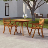 Garden Table Solid Wood Acacia