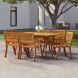 Garden Table Solid Wood Acacia