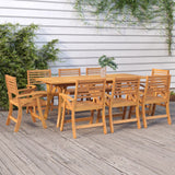 Garden Table Solid Wood Acacia