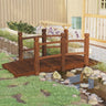 Garden Bridge 150X67X56Cm Solid Wood Spruce