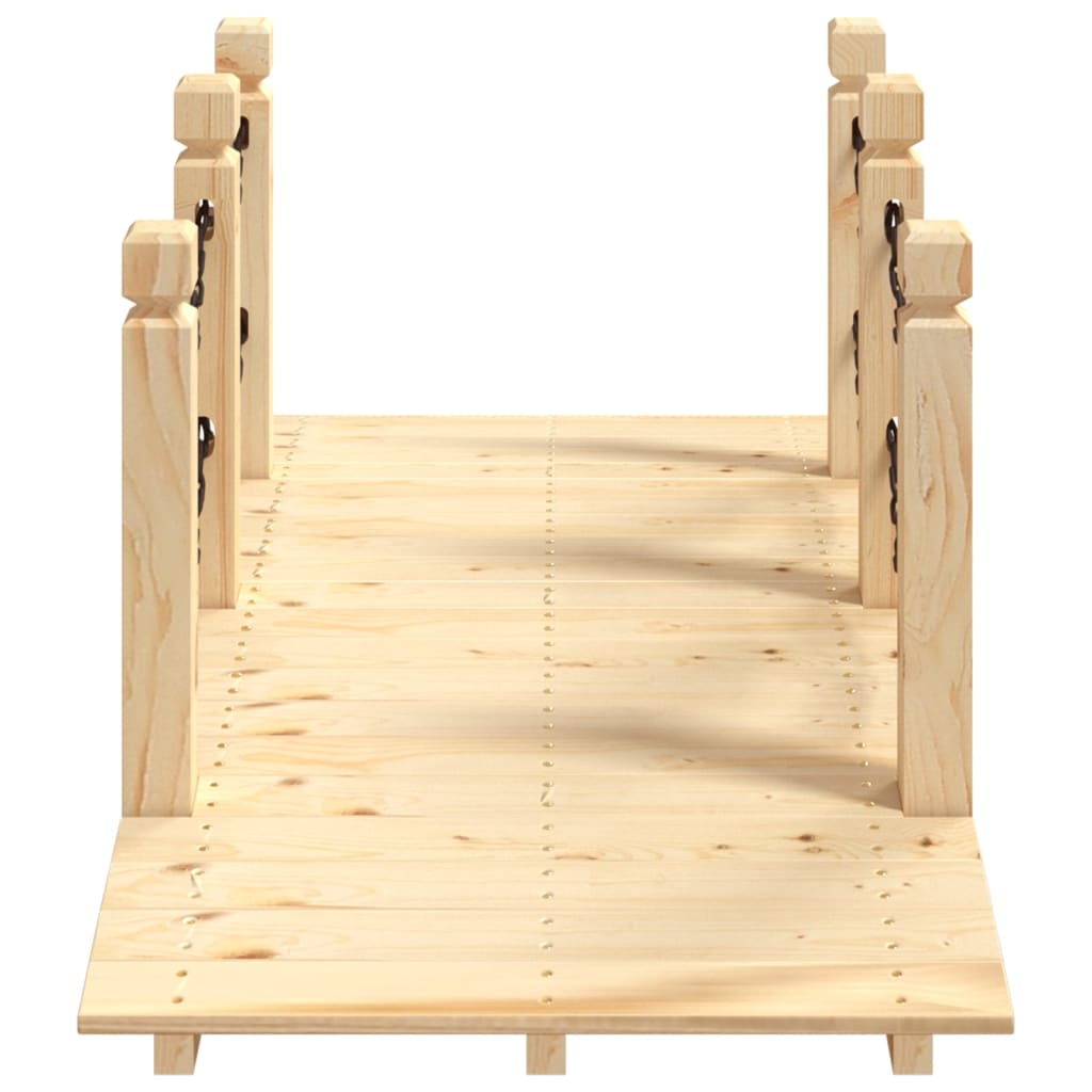 Garden Bridge 150X67X56Cm Solid Wood Spruce