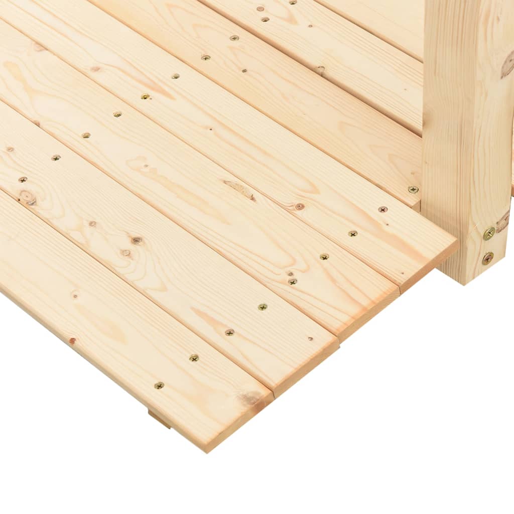 Garden Bridge 150X67X56Cm Solid Wood Spruce