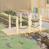 Garden Bridge 150X67X56Cm Solid Wood Spruce