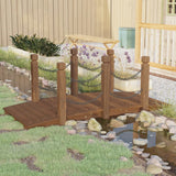 Garden Bridge 150X67X56Cm Solid Wood Spruce