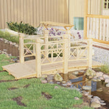 Garden Bridge 150X67X56Cm Solid Wood Spruce