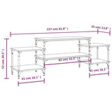 Tv Cabinet 157X35X52 Cm Engineered Wood