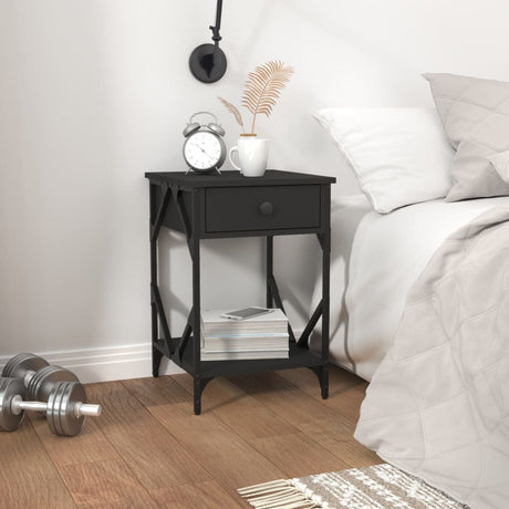 Bedside Cabinet 40X42X60 Cm Engineered Wood