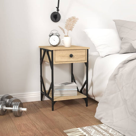 Bedside Cabinet 40X42X60 Cm Engineered Wood