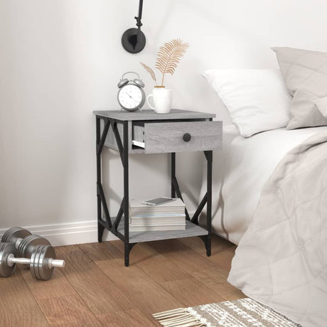Bedside Cabinet 40X42X60 Cm Engineered Wood