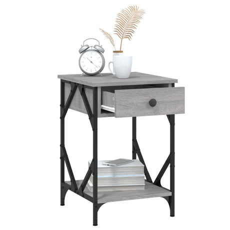 Bedside Cabinet 40X42X60 Cm Engineered Wood