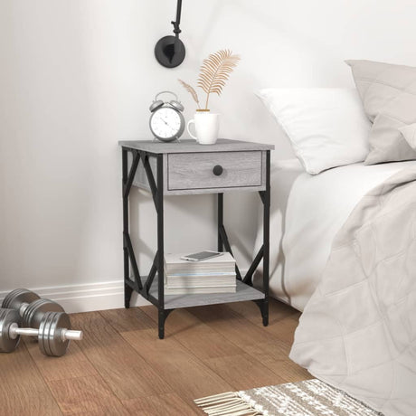 Bedside Cabinet 40X42X60 Cm Engineered Wood