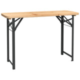 3 Piece Folding Beer Table Set Solid Wood Fir