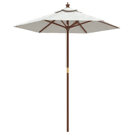 Garden Parasol With Wooden Pole 196X231 Cm