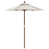 Garden Parasol With Wooden Pole 196X231 Cm