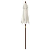 Garden Parasol With Wooden Pole 196X231 Cm