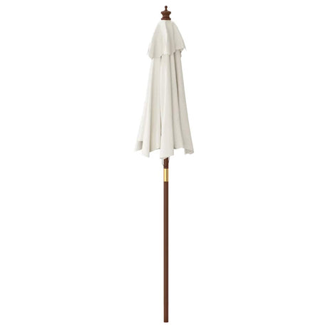 Garden Parasol With Wooden Pole 196X231 Cm