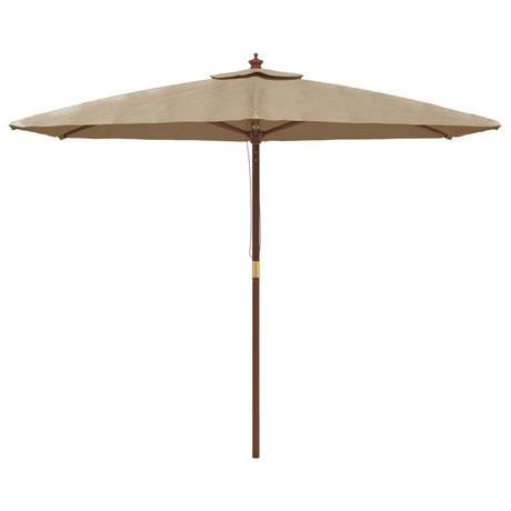 Garden Parasol With Wooden Pole 299X240 Cm