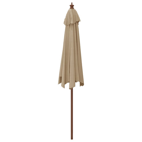 Garden Parasol With Wooden Pole 299X240 Cm