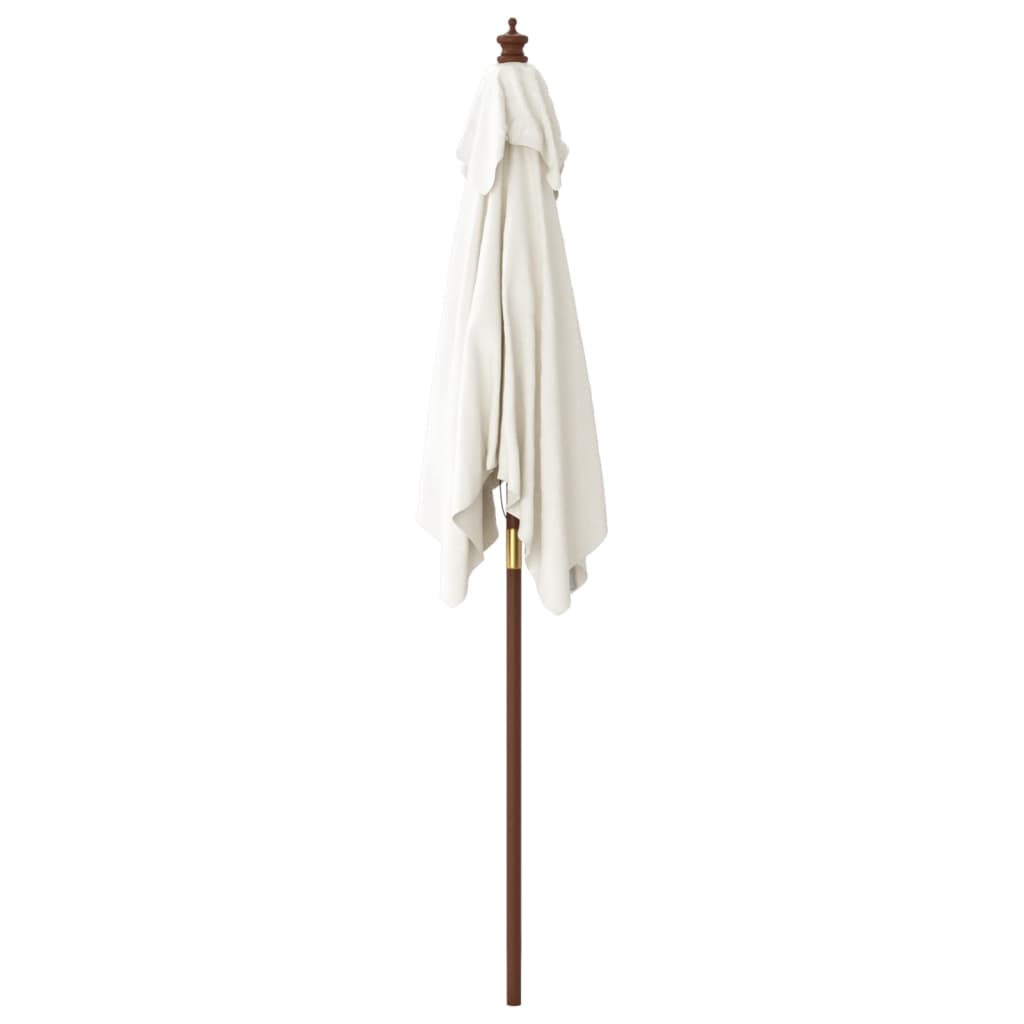 Garden Parasol With Wooden Pole 198X198X231 Cm