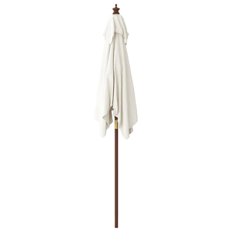 Garden Parasol With Wooden Pole 198X198X231 Cm
