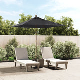 Garden Parasol With Wooden Pole 198X198X231 Cm