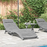 Sun Lounger 184X55X64 Cm Solid Wood Acacia