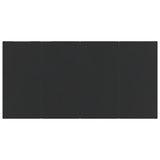5 Piece Garden Dining Set Black