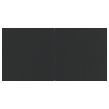 5 Piece Garden Dining Set Black