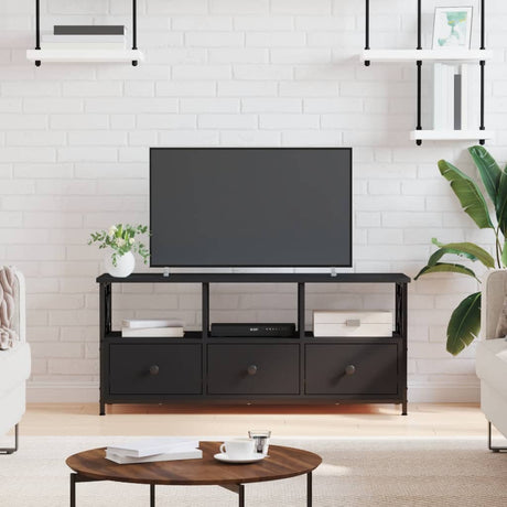 Tv Cabinet 90X33X45 Cm Engineered Wood&Iron