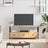Tv Cabinet 90X33X45 Cm Engineered Wood&Iron