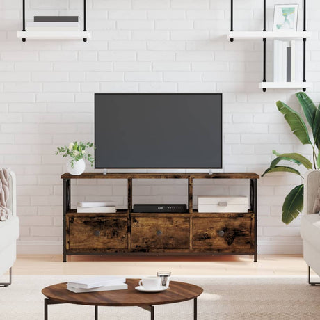 Tv Cabinet 90X33X45 Cm Engineered Wood&Iron