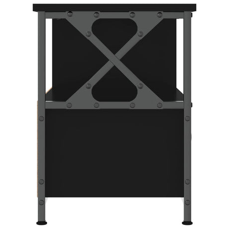 Tv Cabinet 90X33X45 Cm Engineered Wood&Iron
