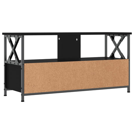 Tv Cabinet 90X33X45 Cm Engineered Wood&Iron