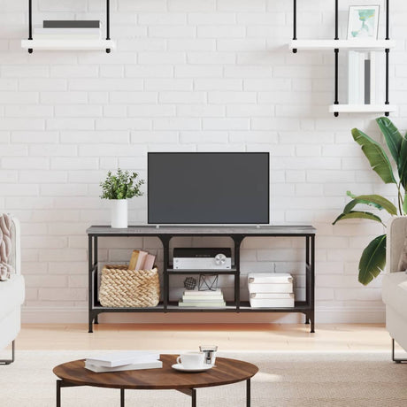 Tv Cabinet 161X35X45 Cm Engineered Wood&Iron