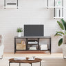 Tv Cabinet 161X35X45 Cm Engineered Wood&Iron