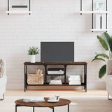 Tv Cabinet 161X35X45 Cm Engineered Wood&Iron
