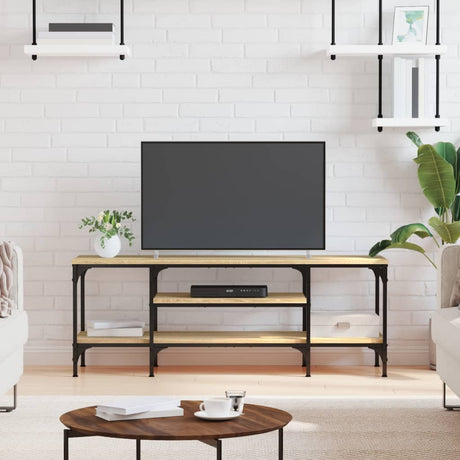 Tv Cabinet 161X35X45 Cm Engineered Wood&Iron