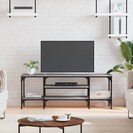 Tv Cabinet 161X35X45 Cm Engineered Wood&Iron