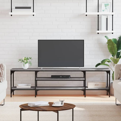 Tv Cabinet 161X35X45 Cm Engineered Wood&Iron