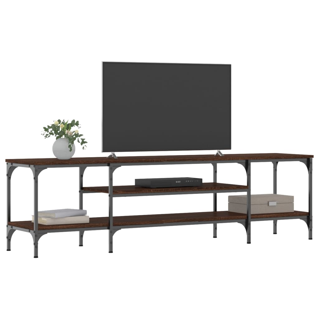 Tv Cabinet 161X35X45 Cm Engineered Wood&Iron