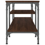 Tv Cabinet 161X35X45 Cm Engineered Wood&Iron