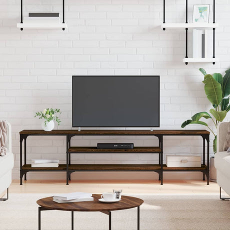 Tv Cabinet 161X35X45 Cm Engineered Wood&Iron