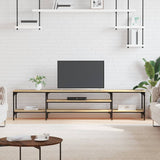 Tv Cabinet 161X35X45 Cm Engineered Wood&Iron