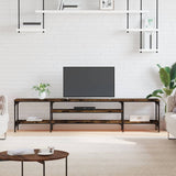 Tv Cabinet 161X35X45 Cm Engineered Wood&Iron