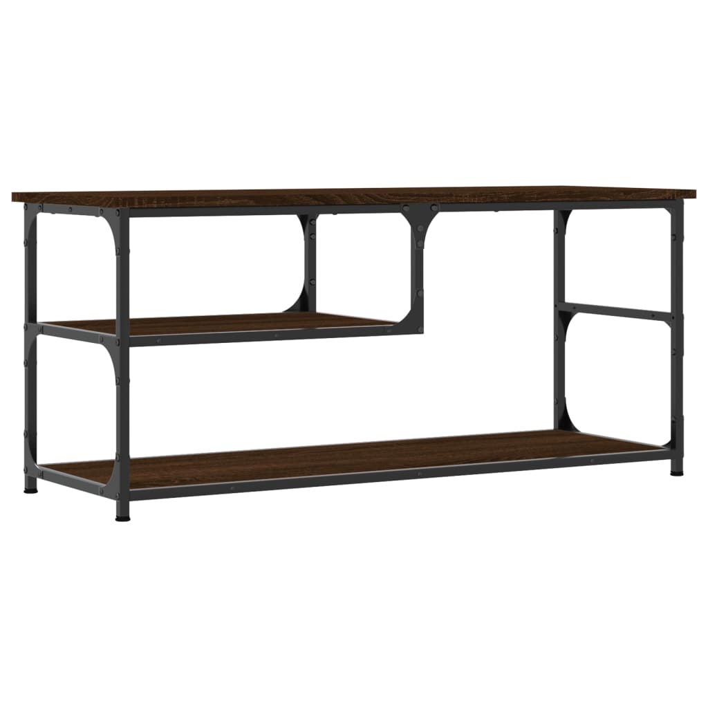 Tv Cabinet 103X38X46.5 Cm Engineered Wood And Steel