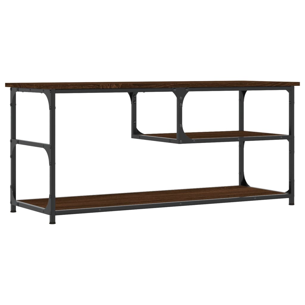 Tv Cabinet 103X38X46.5 Cm Engineered Wood And Steel