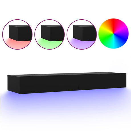 Tv Cabinet With Led Lights 120X35X15.5 Cm