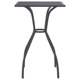 Garden Table Anthracite 50x50x72 cm Steel Mesh